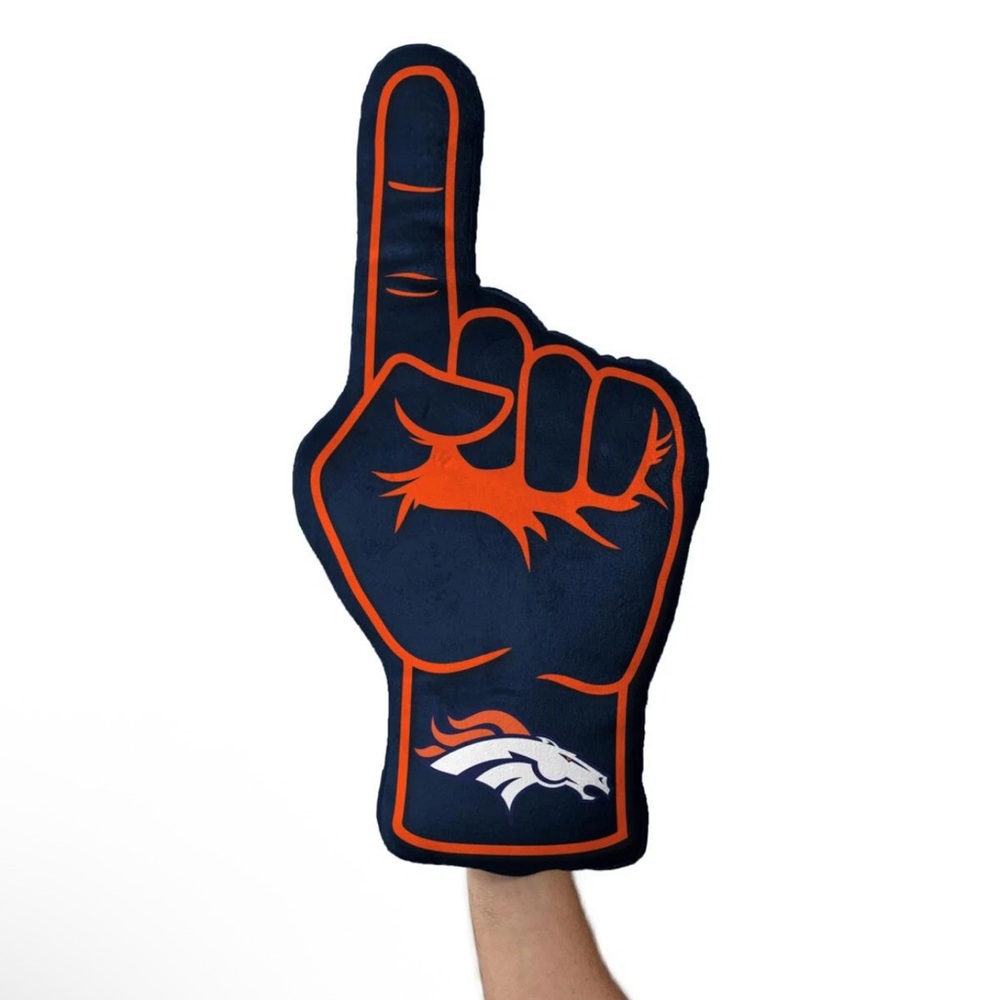 Denver Broncos Plush Pillow Fan Finger new with tags!